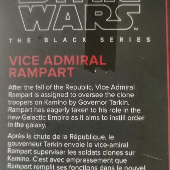 Star Wars The Black Series The Bad Batch Vice Admiral Rampart NEW NWT - Picture 15 of 15